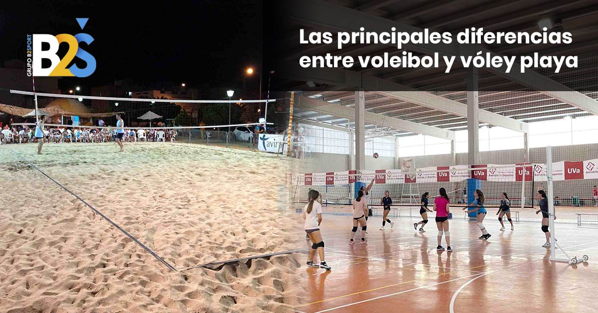 Descubre las principales diferencias entre el voleibol de sala y el voleibol de playa